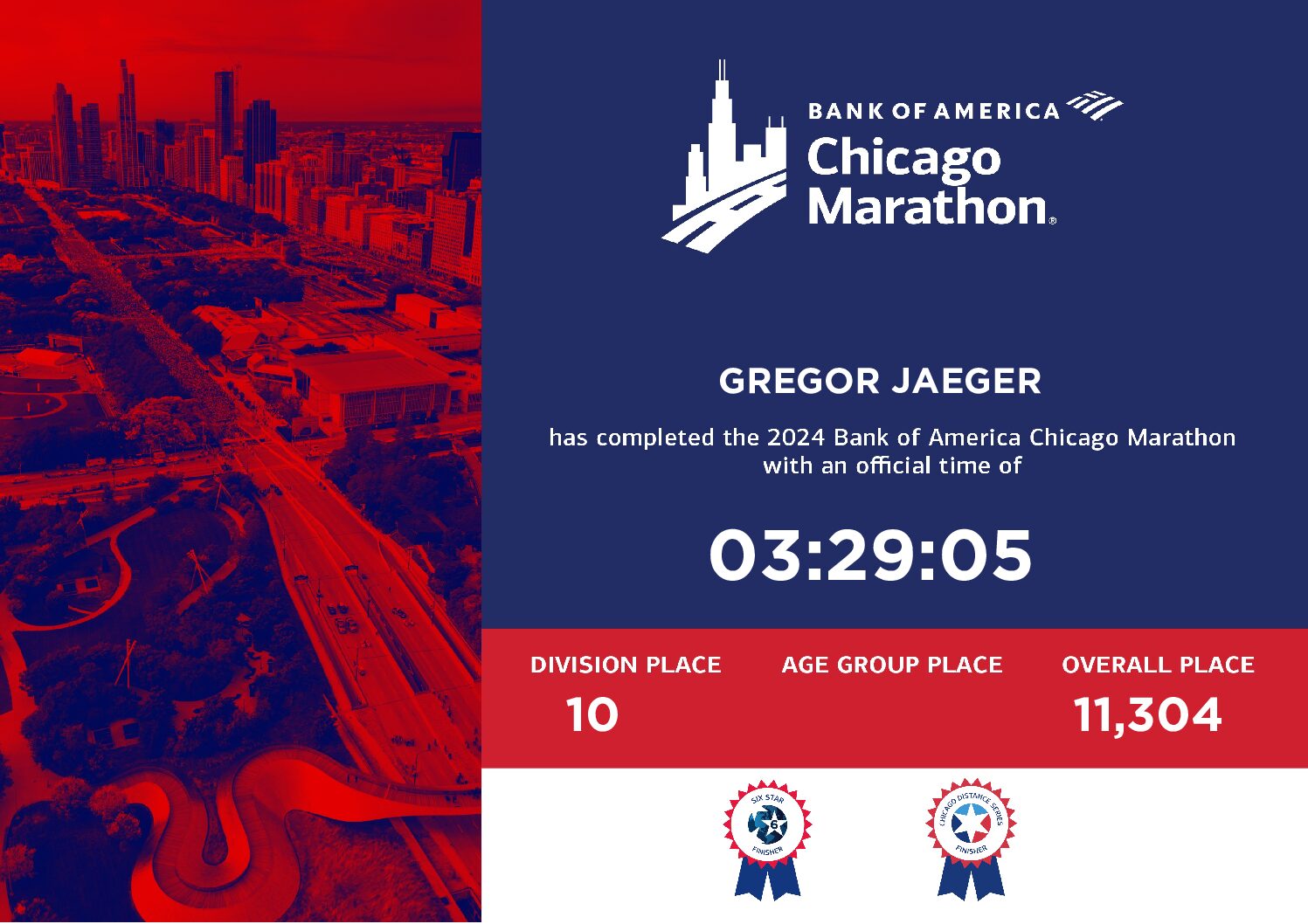 CHICAGO MARATHON 2024 MAJOR Nr. 2