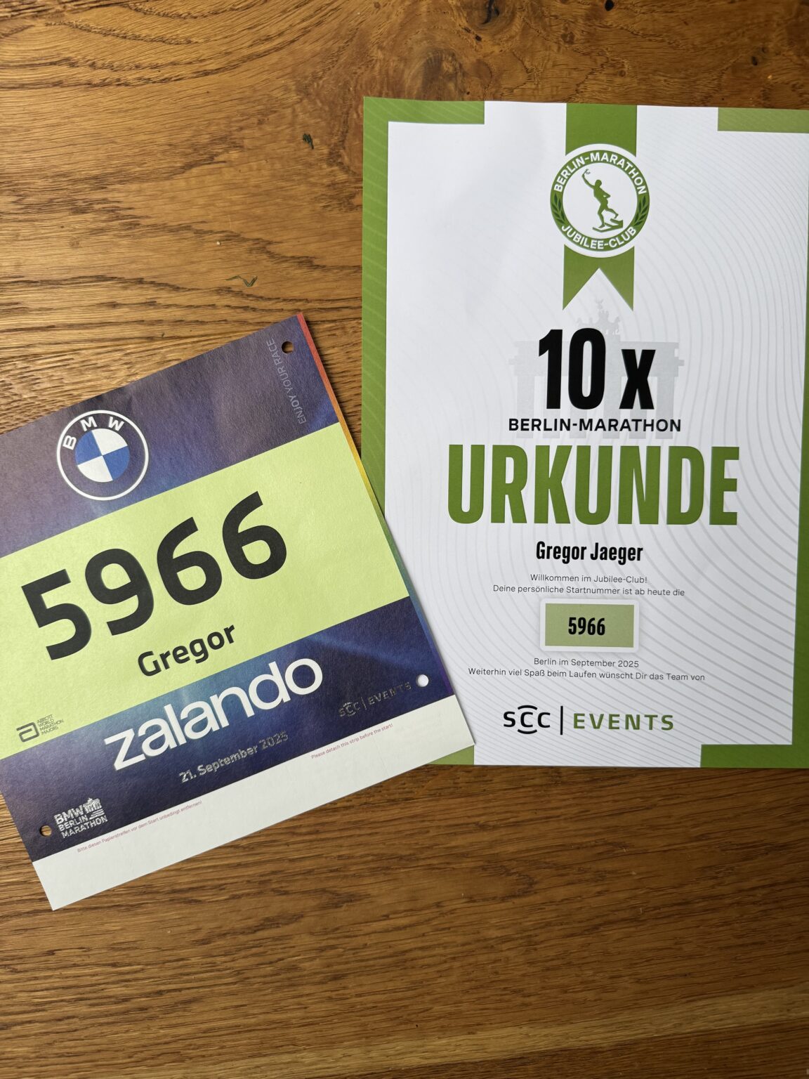 Mein 10. Berlin Marathon
